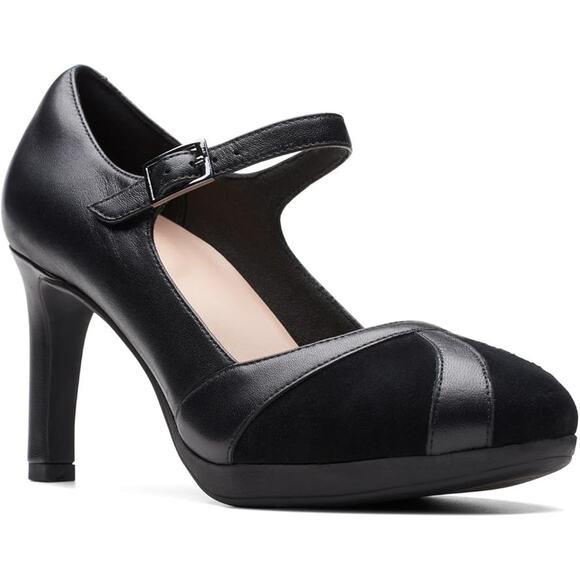 NWT Clarks Women's Ambyr Light Pump, Black Combi, 9 - Picture 2 of 7